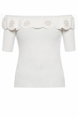Ruffled top with cut-out details, zdjęcie 1 Ruffled top with cut-out details od Red Valentino